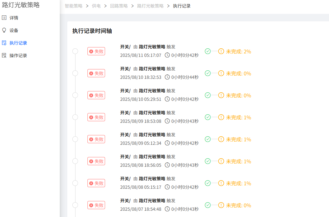 执行记录