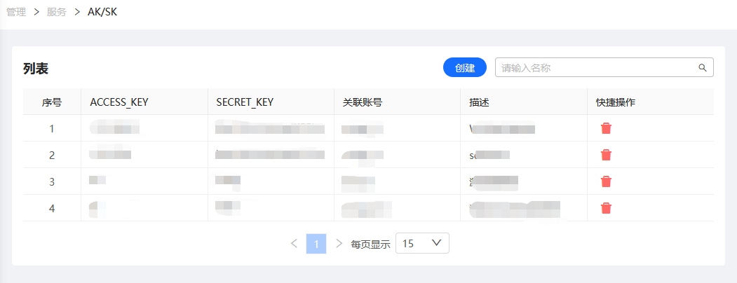 AKSK列表
