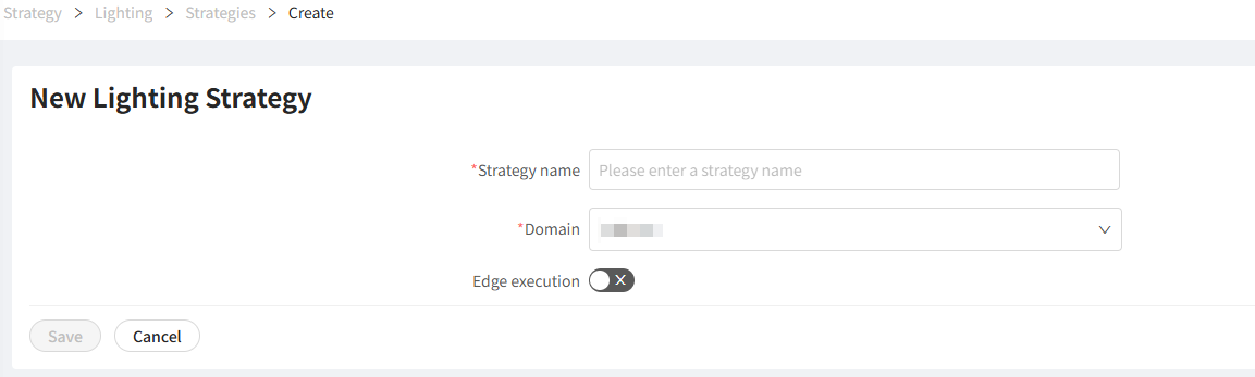 Create Strategy